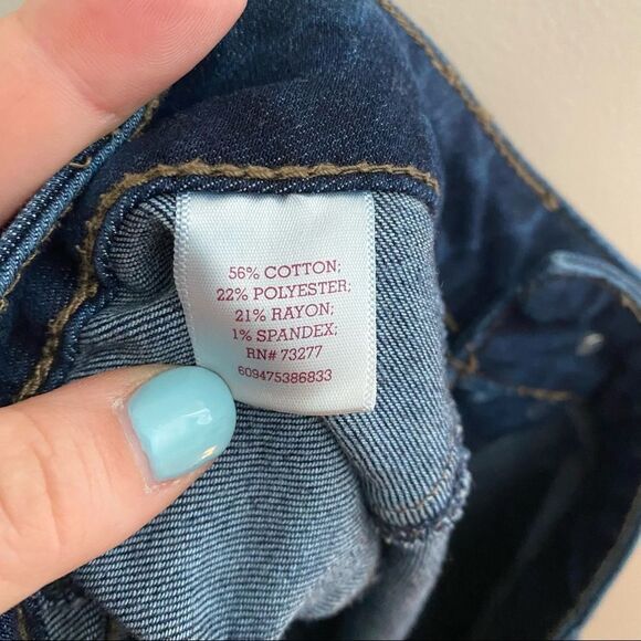 SO Jeans Dark Wash Denim Frayed Bottoms Casual Neutral - Picture 7 of 8